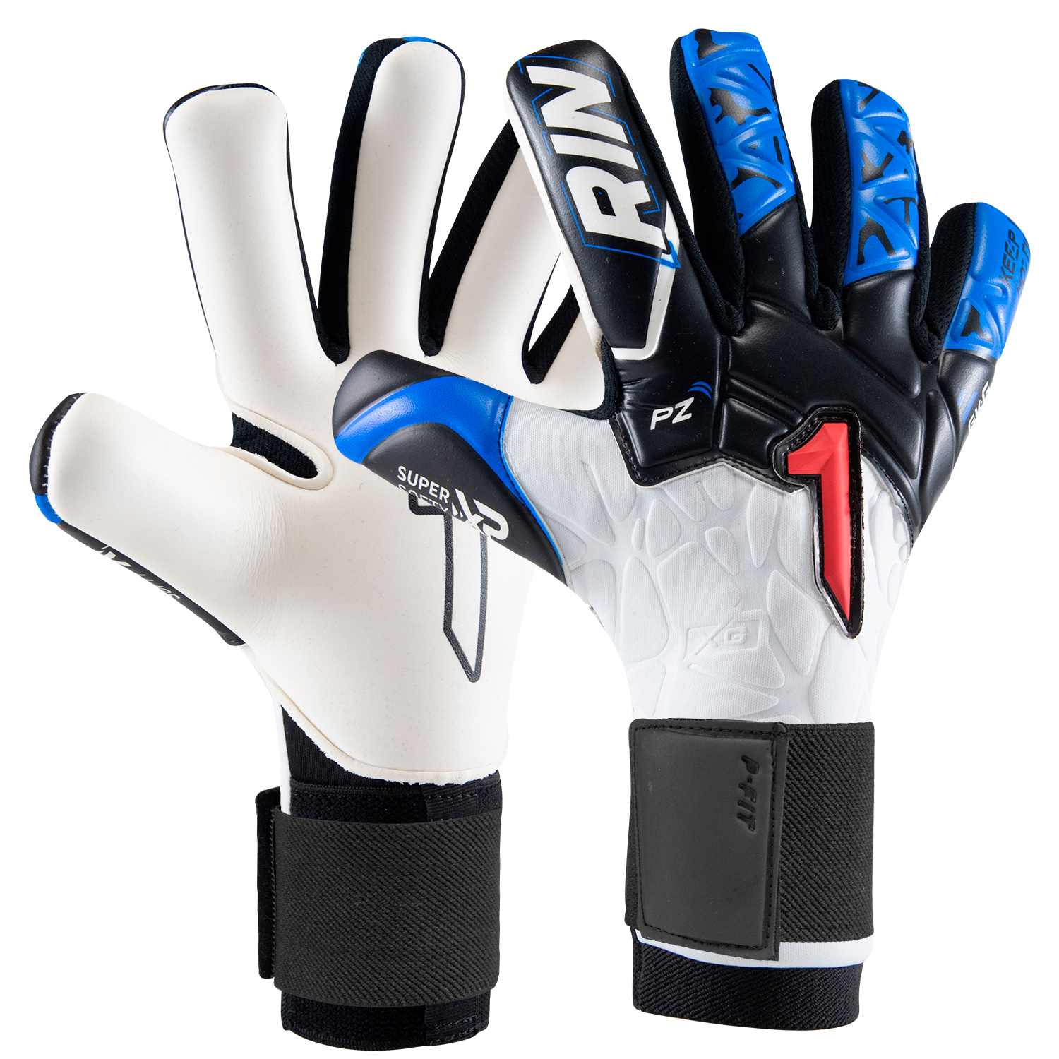 Luva Goleiro Rinat Xtreme Guard Dominius Prime Branco / Azul