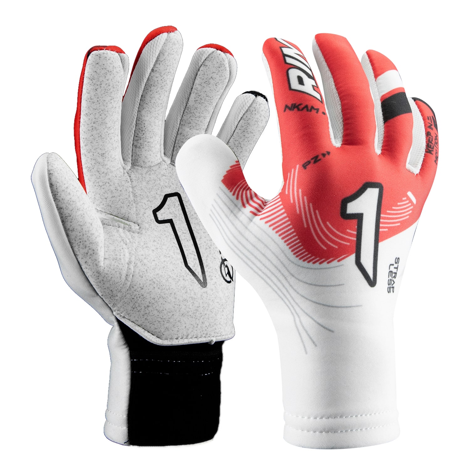 Luva Goleiro Rinat Nkam AS Vermelho / Branco Infantil - Rinat